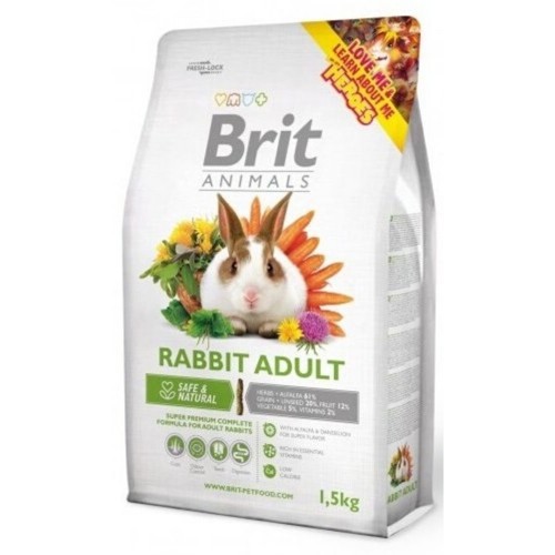 Brit animals 1,5kg králík adult complete