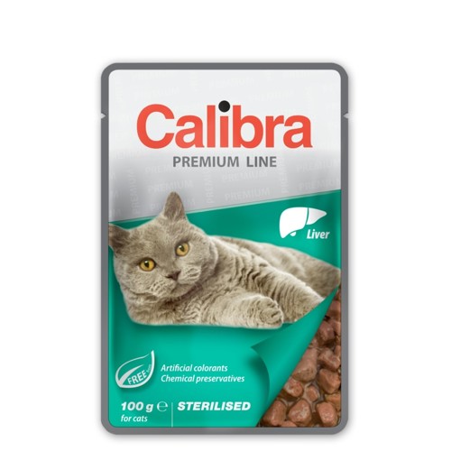 Calibra cat kapsa premium 100g (sterilised liver)