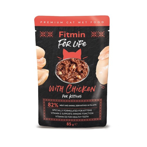 Fitmin For Life cat pouch 85g (kitten chicken)