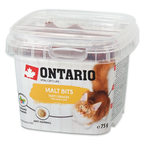 Snack ONTARIO Cat 75g (Malt Bits)