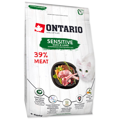 ONTARIO Cat Sensitive / Derma (400g)