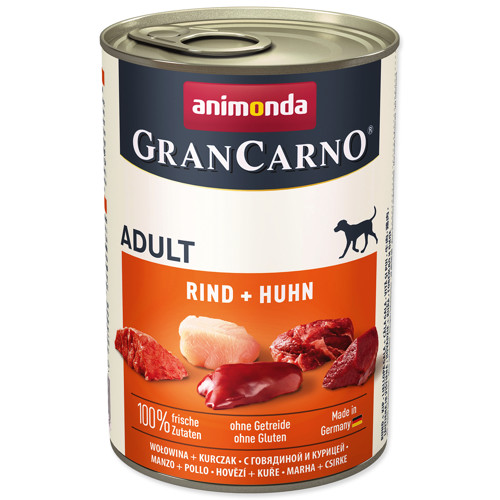 Konzerva ANIMONDA Gran Carno 400g (hovězí + kuře)