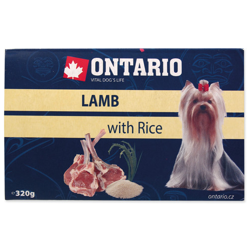 Vanička ONTARIO Dog 320g (Lamb with Rice)