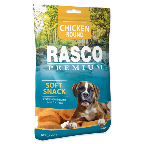 Pochoutka RASCO Premium kolečka z kuřecího masa 80g