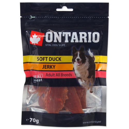 Snack ONTARIO Dog 70g (Soft Duck Jerky)