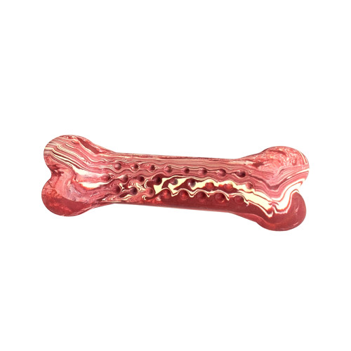 Antibakt. dentální kost s vůní slaniny, přírodní guma (11 cm)