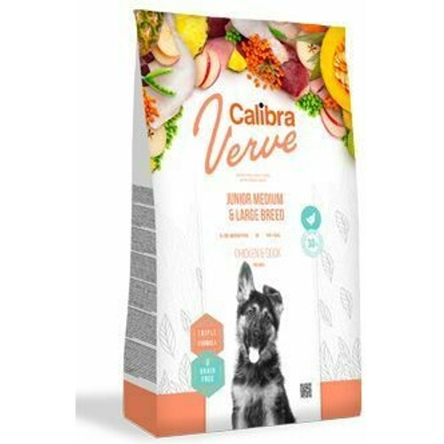 Calibra Dog Verve GF Junior M&L Chicken&Duck (2kg)