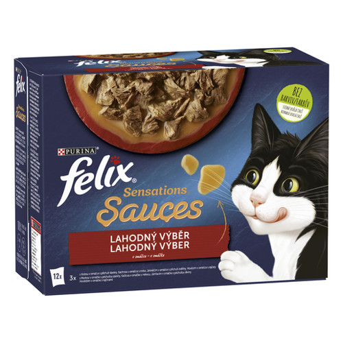 FELIX lahodný výběr v omáčce 12x85 g (Sensations Sauces)