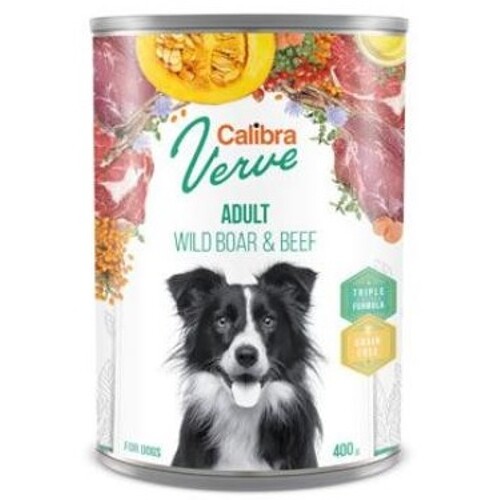 Calibra Dog Verve konz.GF 400g (Adult Wild Boar&Beef)