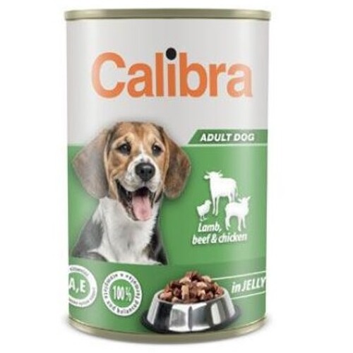 Calibra Dog konz. in jelly 1240g (Lamb,beef&chick)