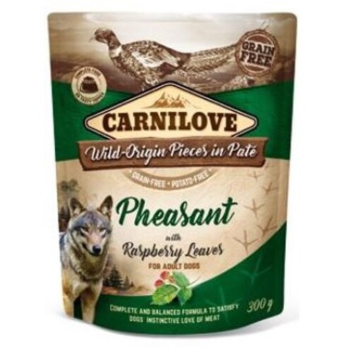 Carnilove Dog Pouch Paté 300g (Pheasant & Raspberry)