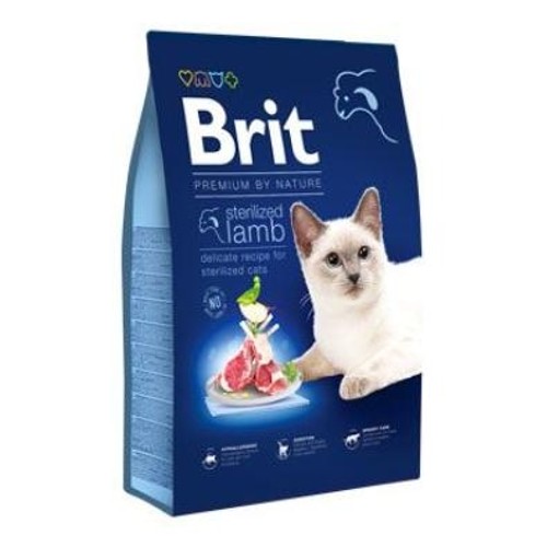 Brit Premium Cat by Nature Sterilized Lamb (8kg)