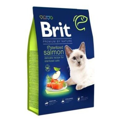 Brit Premium Cat by Nature Sterilized Salmon (8kg)