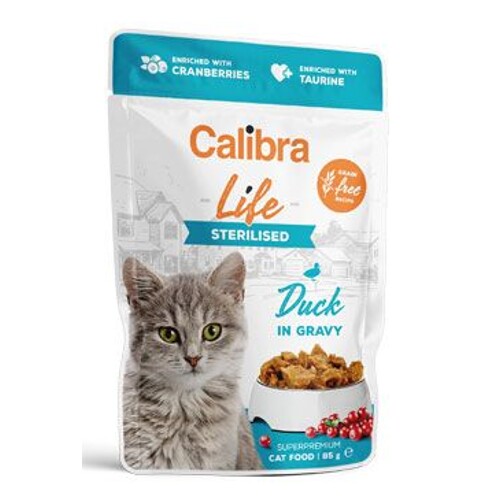 Calibra Cat Life kapsa in gravy 85g (Sterilised Duck)