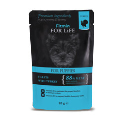 FFL dog pouch in gravy 85g (puppy turkey)