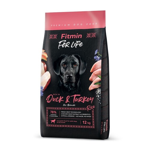 NEW Fitmin dog For Life Duck & Rice 12 kg