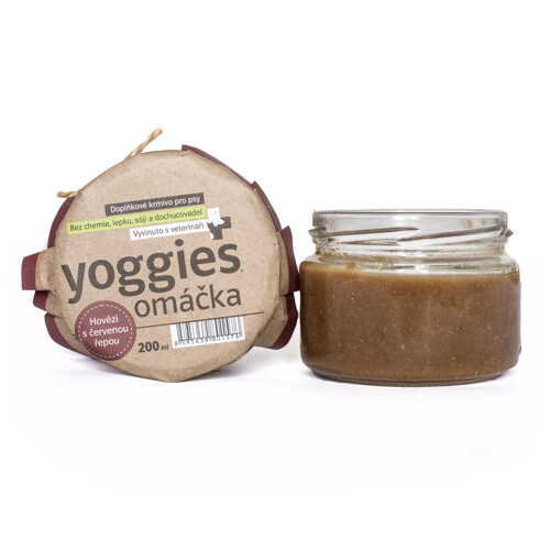 Yoggies omáčka s červenou řepou 200ml (hovězí maso)