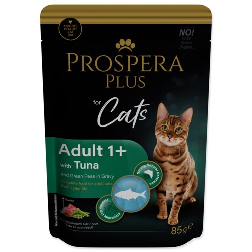 Kapsička Prospera Plus  Adult 1+ (Tuna, Peas 85g)