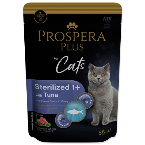 Kapsička Prospera Plus Sterilized 1+ (Tuna, Beans 85g)