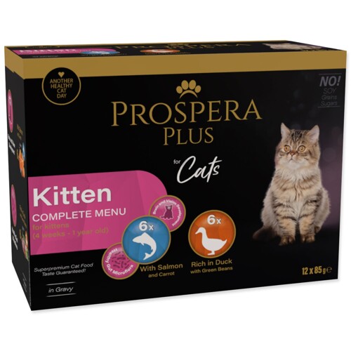 Kapsička Prospera Plus, 12x 85g (Kitten)