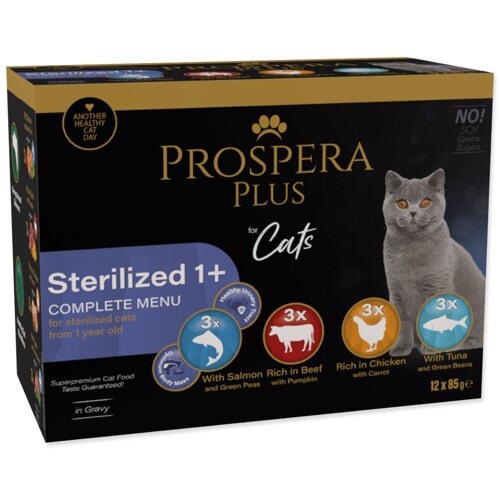 Kapsička Prospera Plus, 12x 85g (Sterilized 1+)
