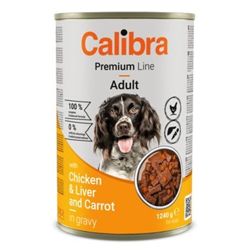 Calibra Dog Premium konz.1240g (with Chicken&Liver)