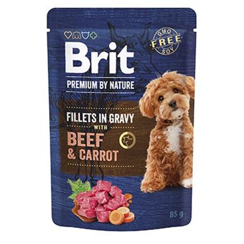 Brit Premium Dog Fillets Gravy 85g (Beef&Carrot)