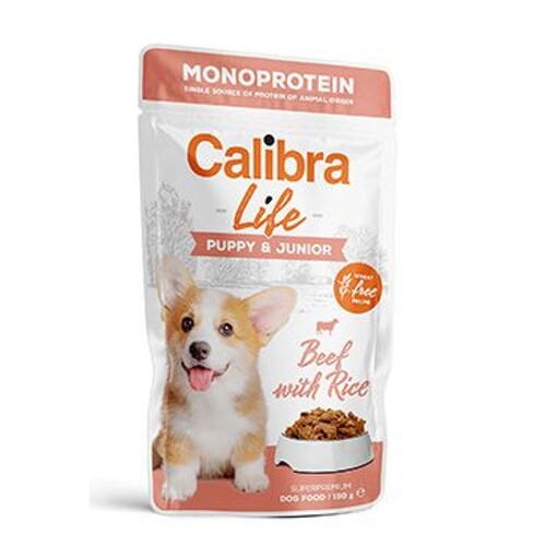 Calibra Dog Life kapsa 150g (Puppy&Junior Beef)
