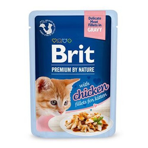Brit Premium Cat D Fillets in Gravy 85g (for Kitten)