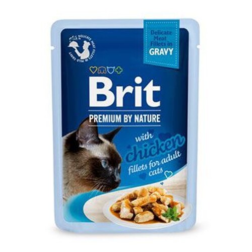 Brit Premium Cat D Fillets in Gravy 85g (with Chicken)