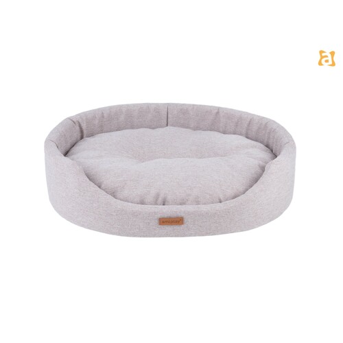 Pelíšek oválný Montana 52x44x14cm Béžový (M)