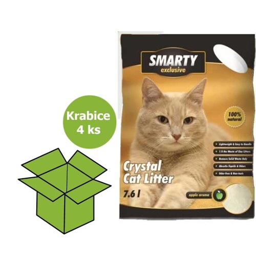 SMARTY exclusive silikátové stelivo jablko 7,6 l