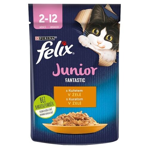 Felix fantastic v želé 85 g (Junior kuře)