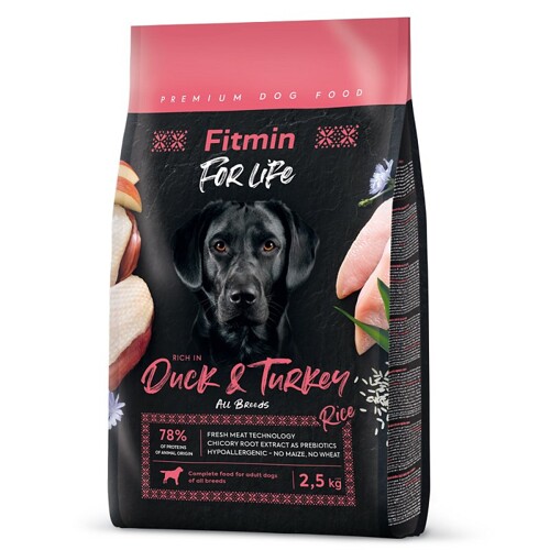 Fitmin dog For Life Duck & Turkey (2,5Kg)