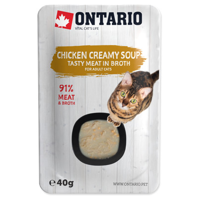 ONTARIO Cat Soup 40g (Chicken+Cheese with rice)