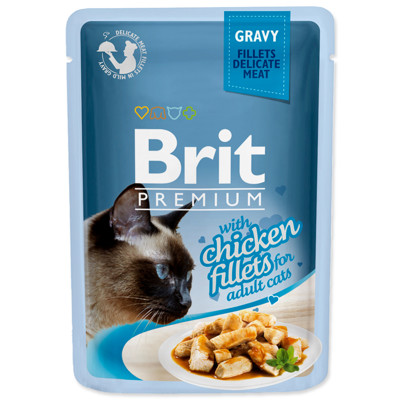 Kapsička BRIT Premium Cat Delicate Fillets in Gr...