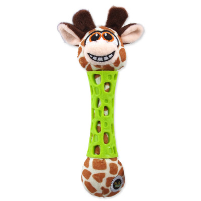 Hračka BeFUN TPR+plyš puppy 17 cm (žirafa)