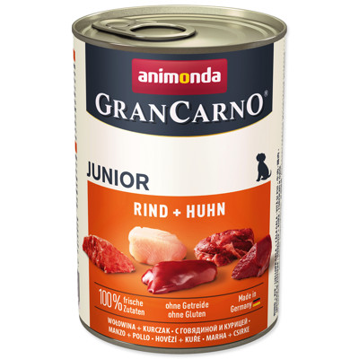 Konzerva ANIMONDA Gran Carno Junior 400g (hovězí + kuře)