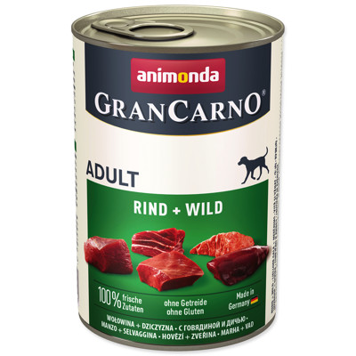 Konzerva ANIMONDA Gran Carno 400g (hovězí + zvěř...