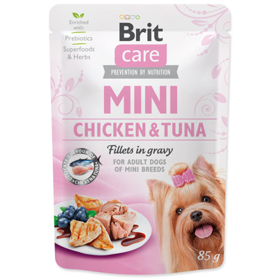 Kapsička BRIT Care Mini in gravy 85g (Chicken &amp; Tuna fillets)