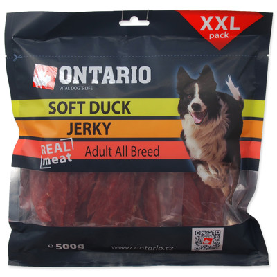 Snack ONTARIO Dog 500g (Soft Duck Jerky)
