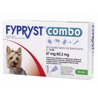Fypryst combo spot-on 67/60,3mg pes (2-10kg)