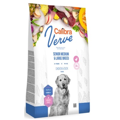 Calibra Dog Verve GF Senior M&amp;L Chicken&amp;Duck (2kg)