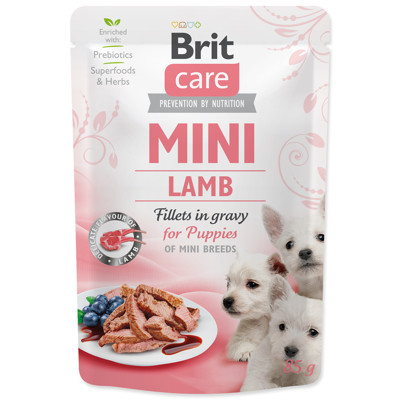 Kapsička BRIT Care Min fillets in gravy 85g (Puppy Lamb)
