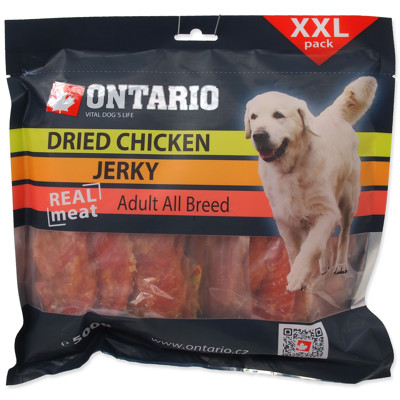 Snack ONTARIO Dog 500g (Dry Chicken Jerky)