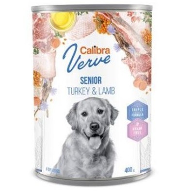 Calibra Dog Verve konz.GF 400g (Senior Turkey&amp;Lamb)