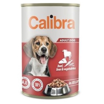 Calibra Dog konz. in jelly 1240g NEW (.Beef,liver&amp;veget)