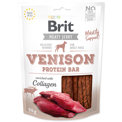 Snack BRIT Jerky 80g (Venison Protein Bar)