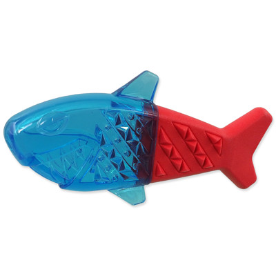 Hračka DOG FANTASY Žralok chladící červeno-modrá...