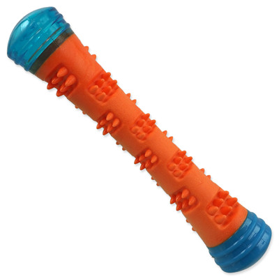 Hračka DOG FANTASY Kouzelná hůlka svítící, pískací oranžovo-modrá 4,6x4,6x23cm...